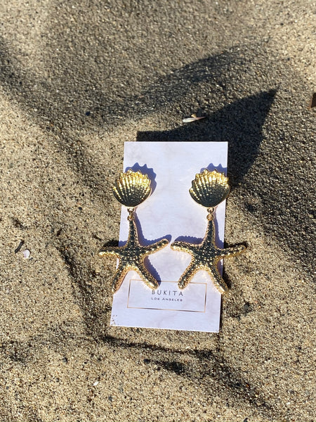Starfish Gold Earrings